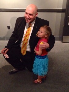 Adan and Young audience member.